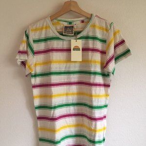 OOS JUNGMAVEN LOREL TEE / BEACH STRIPE - MEDIUM